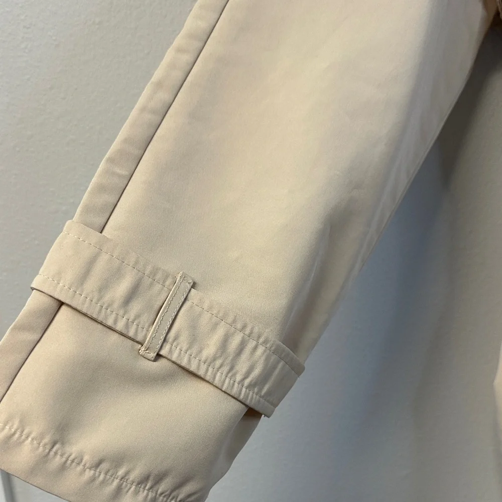 PrettyLittleThing Stone Woven Oversized Trench Coat Women's Size XL - Picture 5 of 13